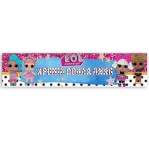 Banner με μήνυμα LOL Surprise 1,30m