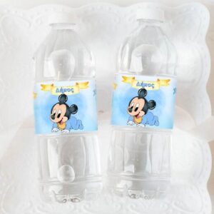 Ετικέτες για μπουκάλια νερού Baby Mickey (8 τεμ)
