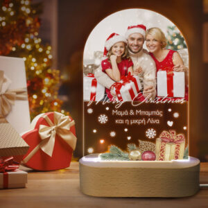 Φωτιστικό led με βάση - Christmas gifts με φωτογραφία