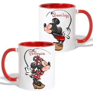 Κούπες για ζευγάρι Mickey & Minnie (2 τεμ)