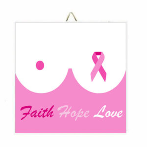 Ξύλινο Καδράκι "Faith Hope Love"
