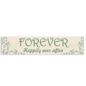 Πινακίδα αυτοκινήτου γάμου "Happily Ever After" (2 τεμ)