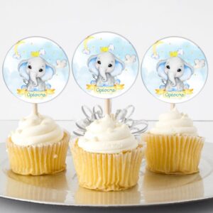 Topper Cupcake Ελεφαντάκι (6 τεμ)