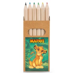 Ξυλομπογιές Lion King σε κουτάκι κραφτ