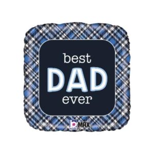 18" Μπαλόνι Best Dad Ever - φουσκωμένο με ήλιον