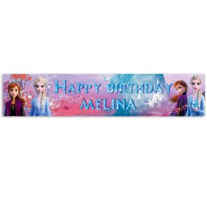 Banner με μήνυμα Frozen