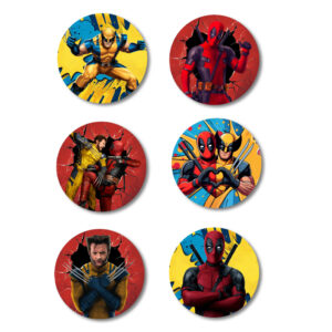 Κονκάρδες Deadpool & Wolverine (6 τεμ)