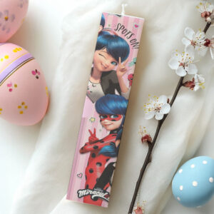 Λαμπάδα Miraculous LadyBug Τυπωμένη