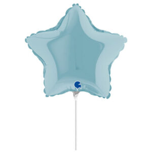 10" Mini Shape μπαλόνι Αστέρι πάστελ Γαλάζιο