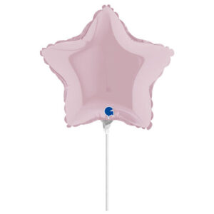 10" Mini Shape μπαλόνι Αστέρι πάστελ Ροζ