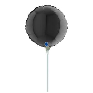 10" Mini Shape Μπαλόνι Στρογγυλό Μαύρο