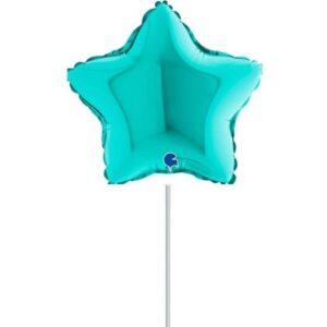 10" Mini Shape μπαλόνι Τυρκουάζ Αστέρι