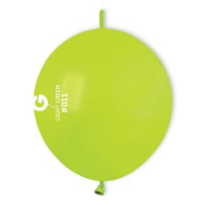 12" Λαχανί μπαλόνι Link-O-Loons με ουρίτσα (100 τεμ)