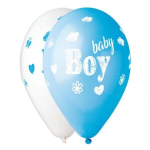 12" Μπαλόνι Baby Boy σκίτσο (25 τεμ)