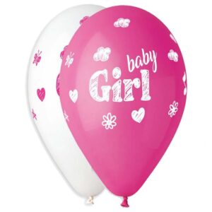 12" Μπαλόνι Baby Girl σκίτσο (25 τεμ)
