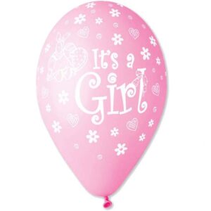 12" Μπαλόνι It's a girl κουνελάκι (25 τεμ)