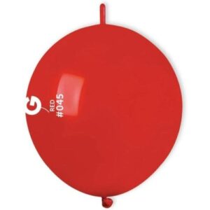 12" Μπαλόνι κόκκινο Link-O-loons με ουρίτσα (100 τεμ)