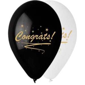 12" Μπαλόνι τυπωμένο Congrats! (25 τεμ)