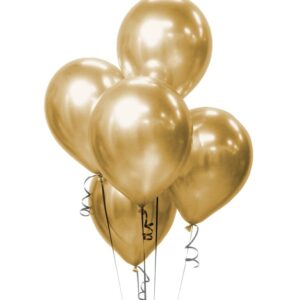 12" Platinum Χρυσά Latex μπαλόνια (7 τεμ)