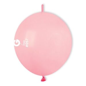 12" Ροζ μπαλόνι Link-O-Loons με ουρίτσα (100 τεμ)