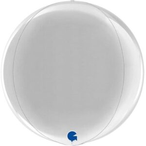 15" Ασημί Μπαλόνι ORBZ Τρισδιάστατη Σφαίρα