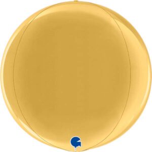 15" Μπαλόνι Χρυσό Τρισδιάστατη Σφαίρα ORBZ