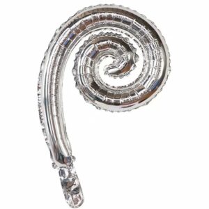 16" Μπαλόνι ασημί Swirling - σαλιγκάρι