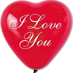 17" Μπαλόνι Καρδιά ρομαντική I love you (25 τεμ)