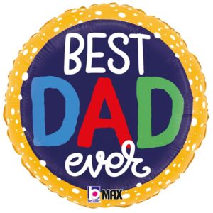 18'' Μπαλόνι "Best Dad Ever" bubbles
