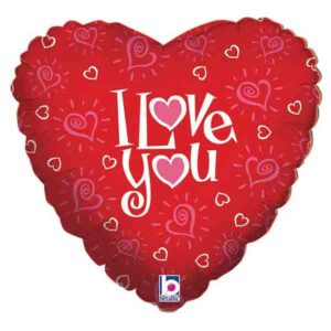 18” Μπαλόνι αγάπης μικρές καρδιές ‘Love You’