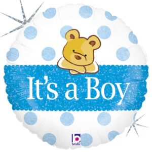 18'' Μπαλόνι γέννησης Baby Boy αρκουδάκι