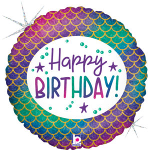 18'' Μπαλόνι Glitter Mermaid Birthday
