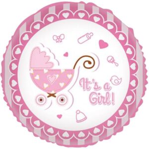 18” Μπαλόνι 'It's a girl' Καροτσάκι