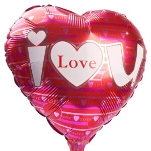 18'' Μπαλόνι Καρδιά 'I Love You' Ροζ - Φούξια