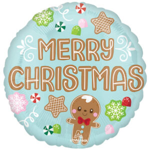 18'' Μπαλόνι Merry Christmas Μπισκοτάκια