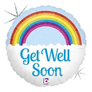 18'' Μπαλόνι Ουράνιο Τόξο Get Well Soon