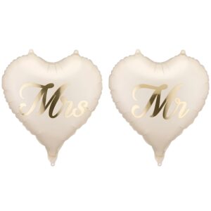 18'' Μπαλόνια Καρδιές Mrs and Mr (2 τεμ)