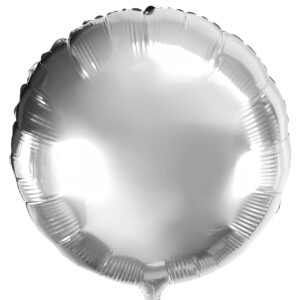 18" Μπαλόνι Ασημί Στρογγυλό