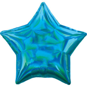 18″ Μπαλόνι Αστέρι μπλε Holographic