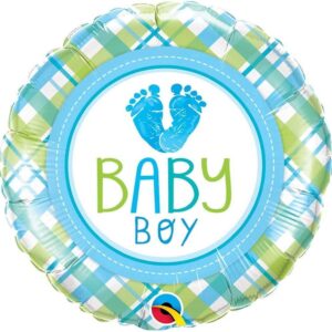 18" Μπαλόνι Baby Boy Πατουσάκια