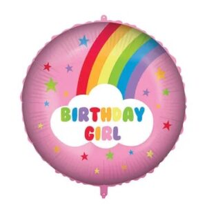 18" Μπαλόνι Birthday Girl Ουράνιο Τόξο