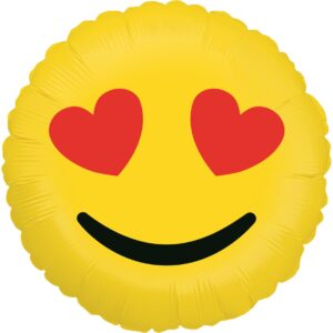 18" Μπαλόνι Emoji Καρδούλες