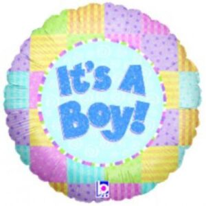 18" Μπαλόνι γέννησης It’s a Boy παστέλ