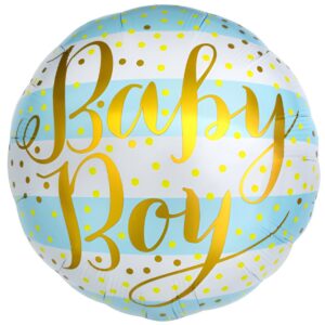 18″ Μπαλόνι Γέννησης Ριγέ Baby Boy