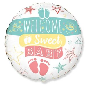 18" Μπαλόνι γέννησης Welcome Sweet Baby