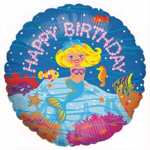 18" Μπαλόνι Γοργόνα Happy Birthday
