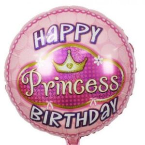 18" Μπαλόνι Happy Birthday Πριγκίπισσα