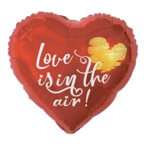18" Μπαλόνι κόκκινη Καρδιά 'Love is in the Air'