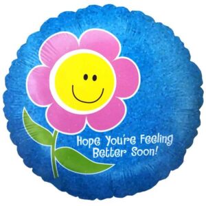 18" Μπαλόνι Λουλούδι "Hope feeling better"
