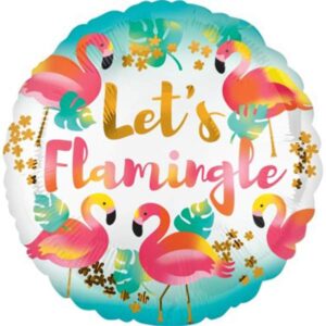 18" Μπαλόνι στρογγυλό Let's Flamingle